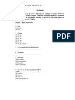 Chestionar OMV - SERVQUAL