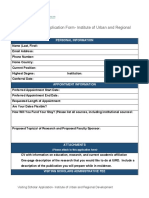 Visiting Scholars Application Form PDF