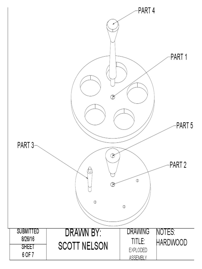 Exploded Assembly Drawing Sheet 6 | PDF | Art