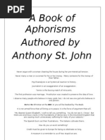 Download A Book of Aphorisms and Quotations Authored by ASJ Second Edition by Anthony St John SN32247236 doc pdf