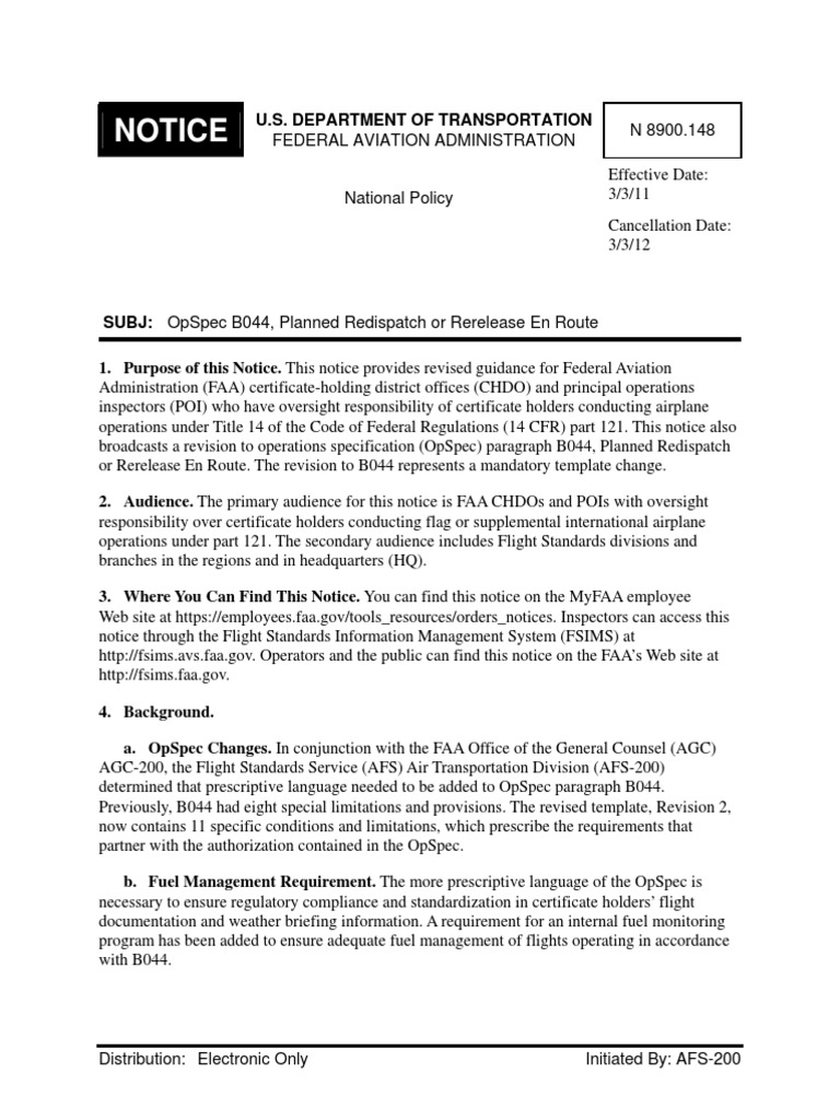 Notice | PDF | Airport | Federal Aviation Administration