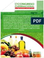 I Congreso Internacional de Agroindustrias Libro de Resúmenes