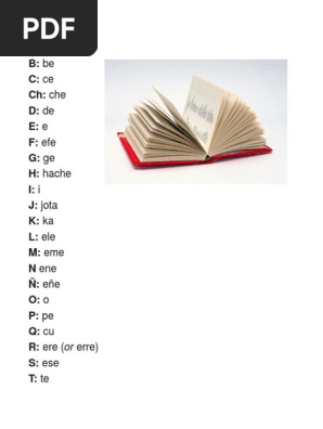 A A B Be C Ce Ch Che D De E E F Efe G Ge H Hache I I J Jota K Ka L Ele M Eme N Ene N Ene