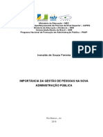 Importância da Gestão de Pessoas na Nova Administração Pública