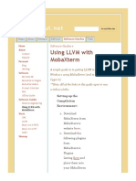 Using LLVM With MobaXterm