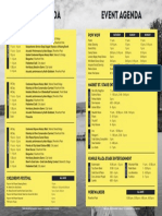 Kipona 2016 Schedule