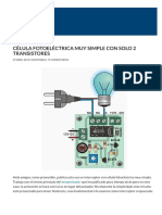 Célula Fotoeléctrica Muy Simple Con Solo 2 Transistores - Inventable