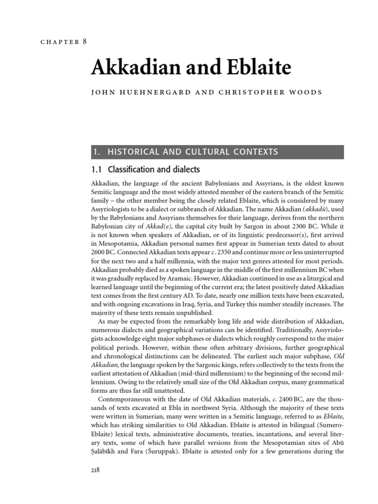 Akkadian and Eblaite History | PDF | Assyria | Babylonia