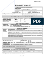 Material Safety Data Sheet: (Acute and Chronic)