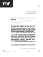 A Leitura Arendtiana Da Faculdade Do Juízo