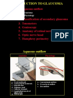 Introduction To Glaucoma: 1. Aqueous Outflow