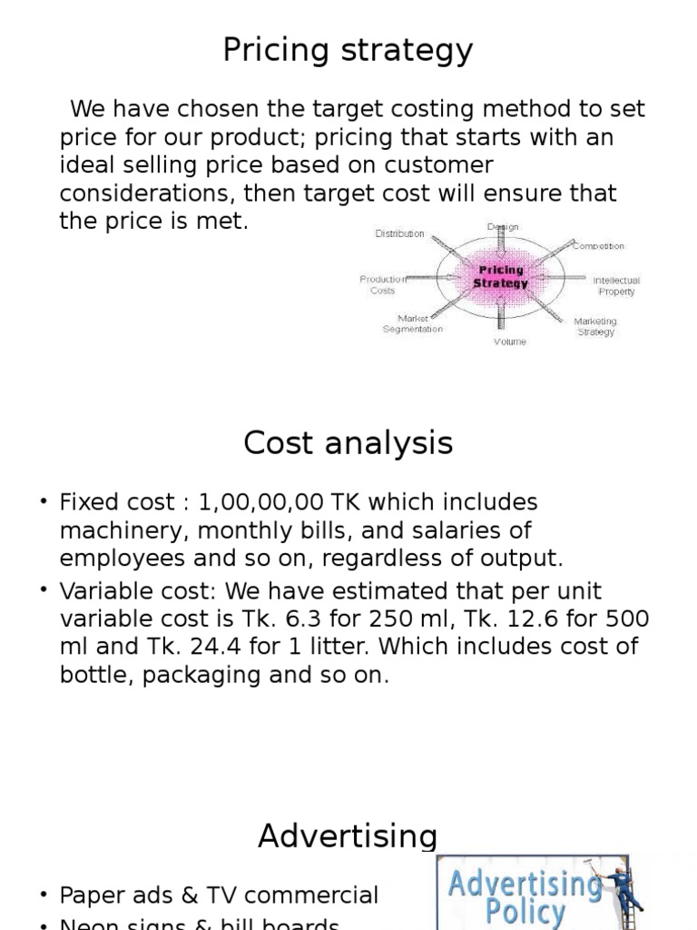 Target Costing, Pricing Strategies, and Market Research for a New