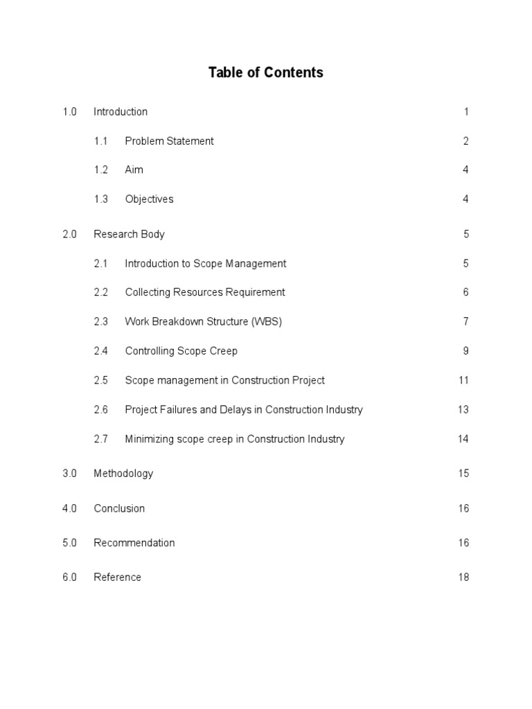 Scope Management in Construction Projects | PDF | Project Manager ...