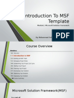 1. Introduction to MSF