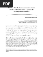 Entre a efabulação e a racionalidade da escrita