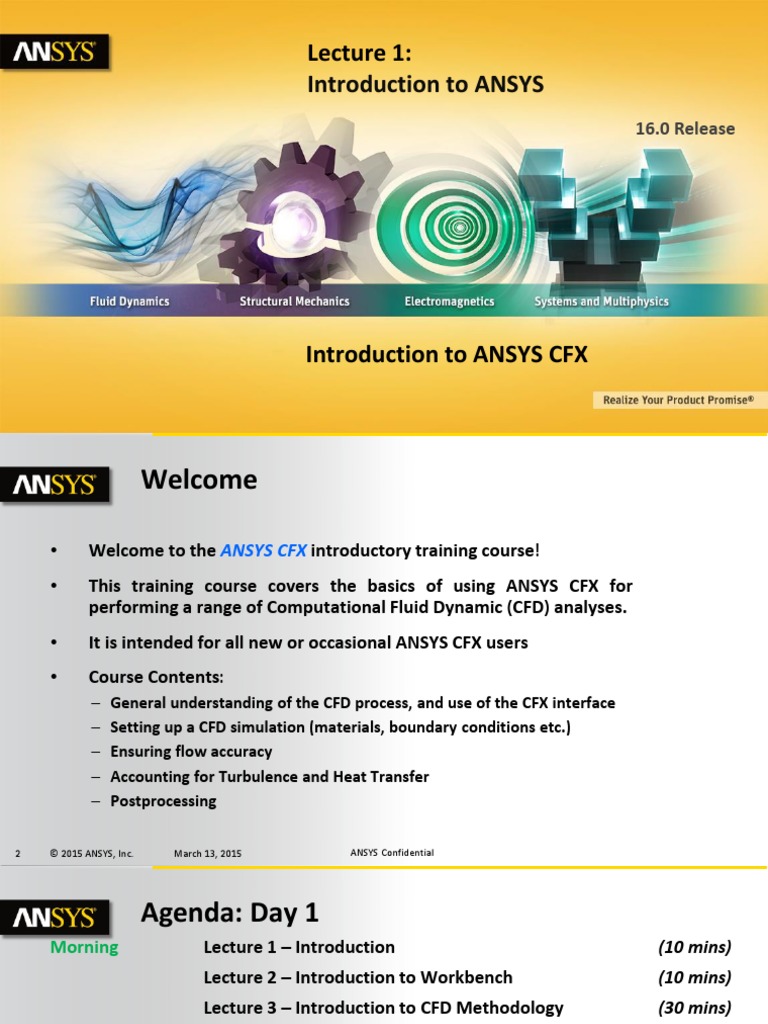CFX-Intro 16 L01 Introduction To ANSYS | PDF | Computational Fluid ...
