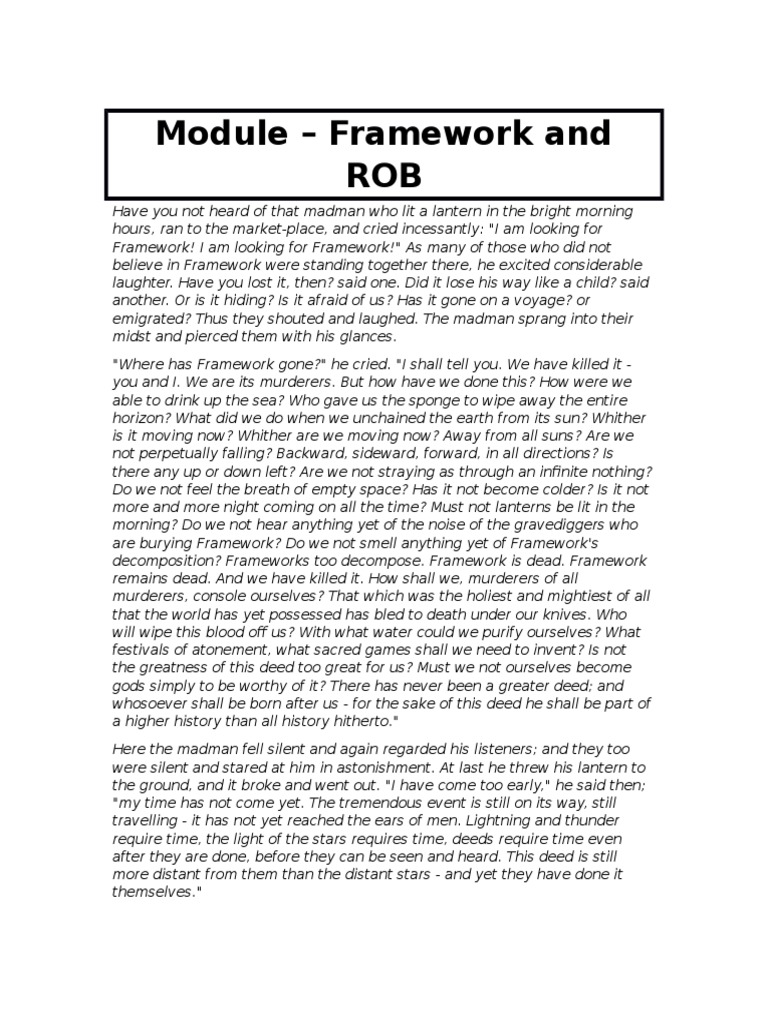 Understanding the ROB Framework in Debate | PDF | Science ...