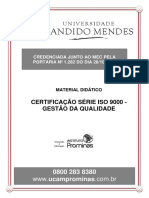 Meterial Didatico - Certificacao Serie ISO 9000 - Gestao Da Qualidade