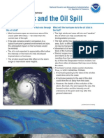 Hurricanes and The Oil Spill - NOAA's Oil Spill Response