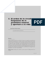 06 - El orden de lo creado. Exigencias de la gramática natural y apertura a la vida.pdf