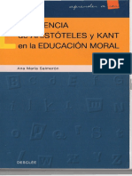 La Herencia de Aristoteles y Kant en La Educación Moral