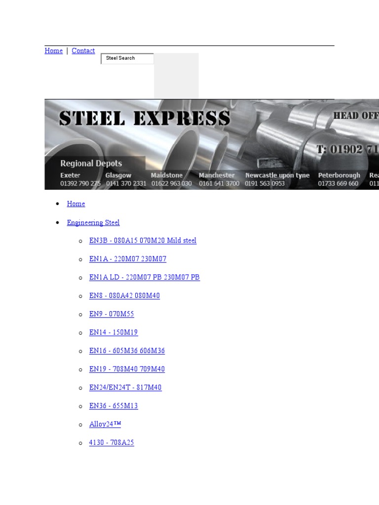 En 8 | PDF | Structural Steel | Rolling (Metalworking)