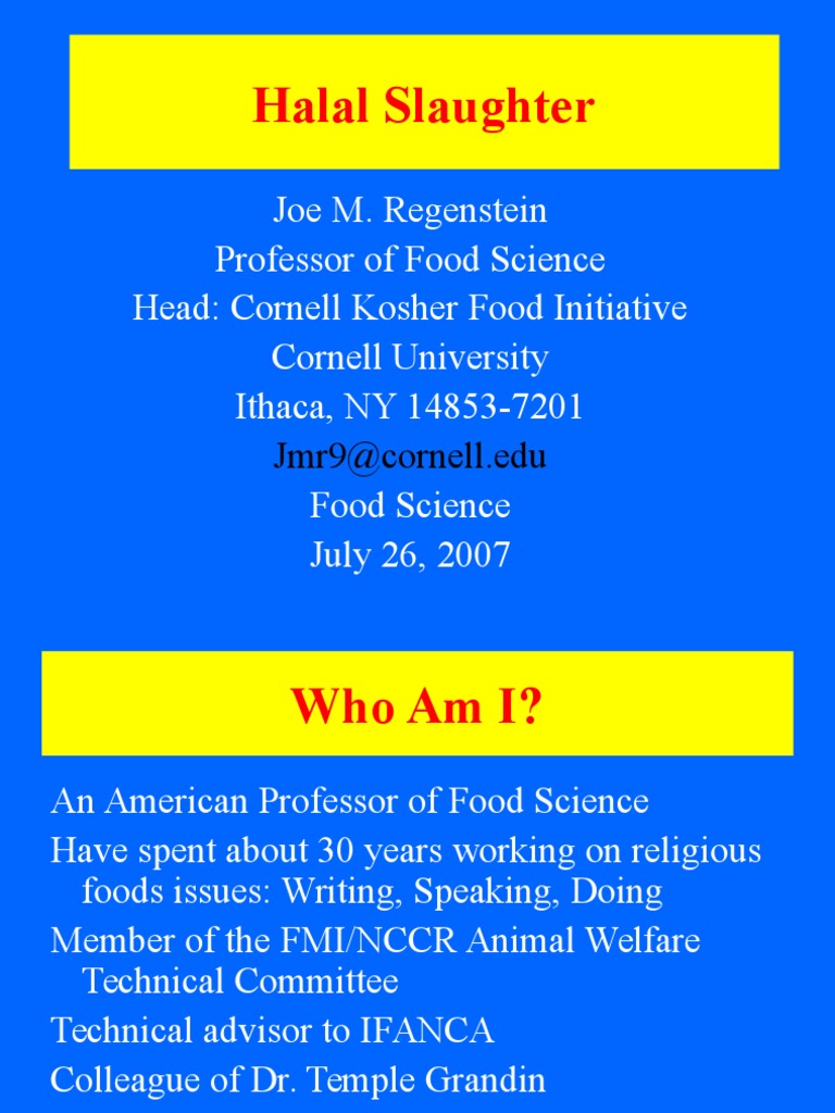 Halal Slaughter PDF Animal Slaughter Animal Welfare