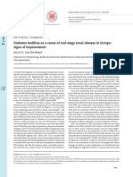 Diabetes Mellitus as a Cause of End Stage Renal Disease