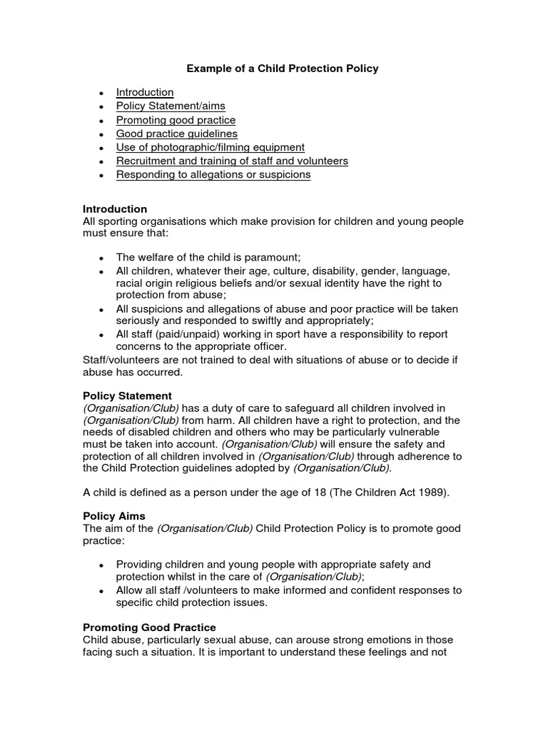 Research paper about child protection policy picture