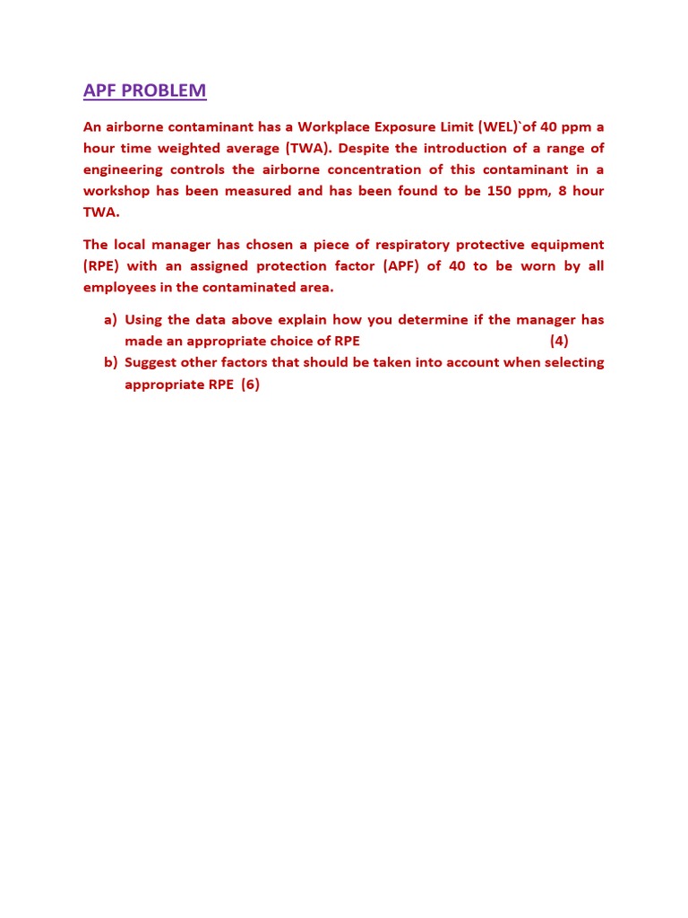 Evaluating Respiratory Protection Choices | PDF