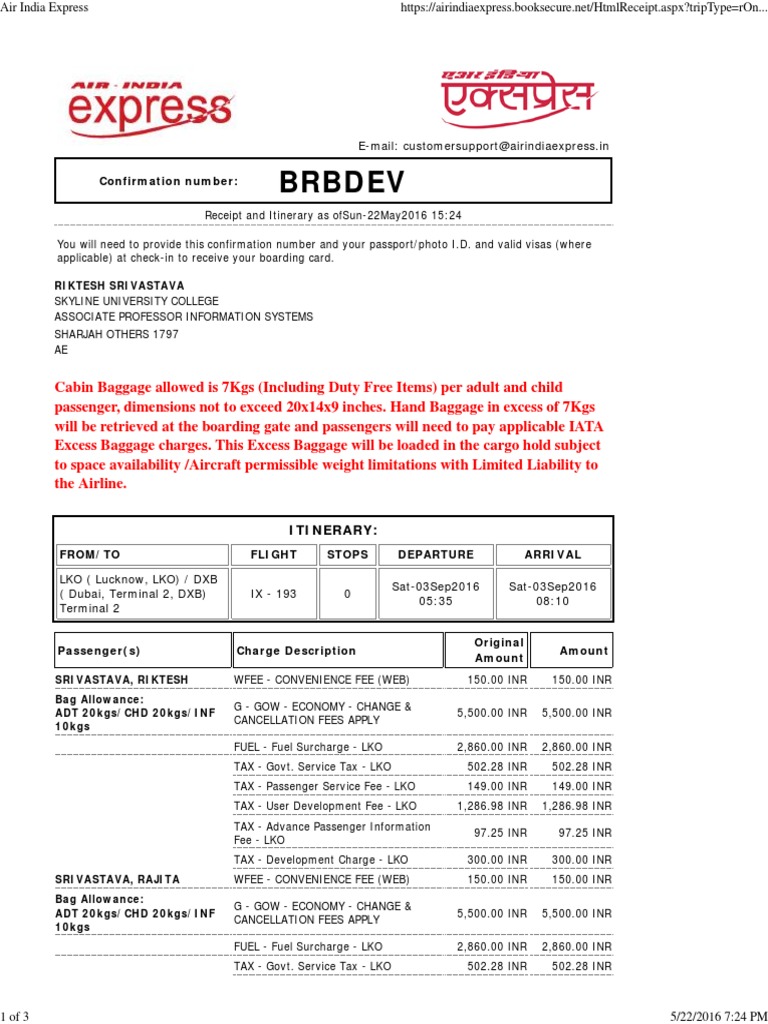 Air India Express Booking Cancellation