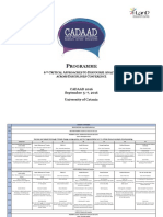 CADAAD 2016 Programme