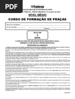 PROVA CURSO DE FORMAÇÃO DE PRAÇAS - Boletim 2 - AZUL - Manhã - Nível Médio.pdf