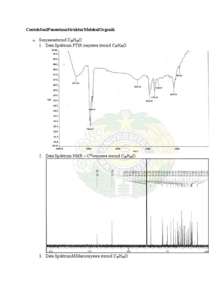 Contoh Soal Penentuan Struktur Molekul Organik