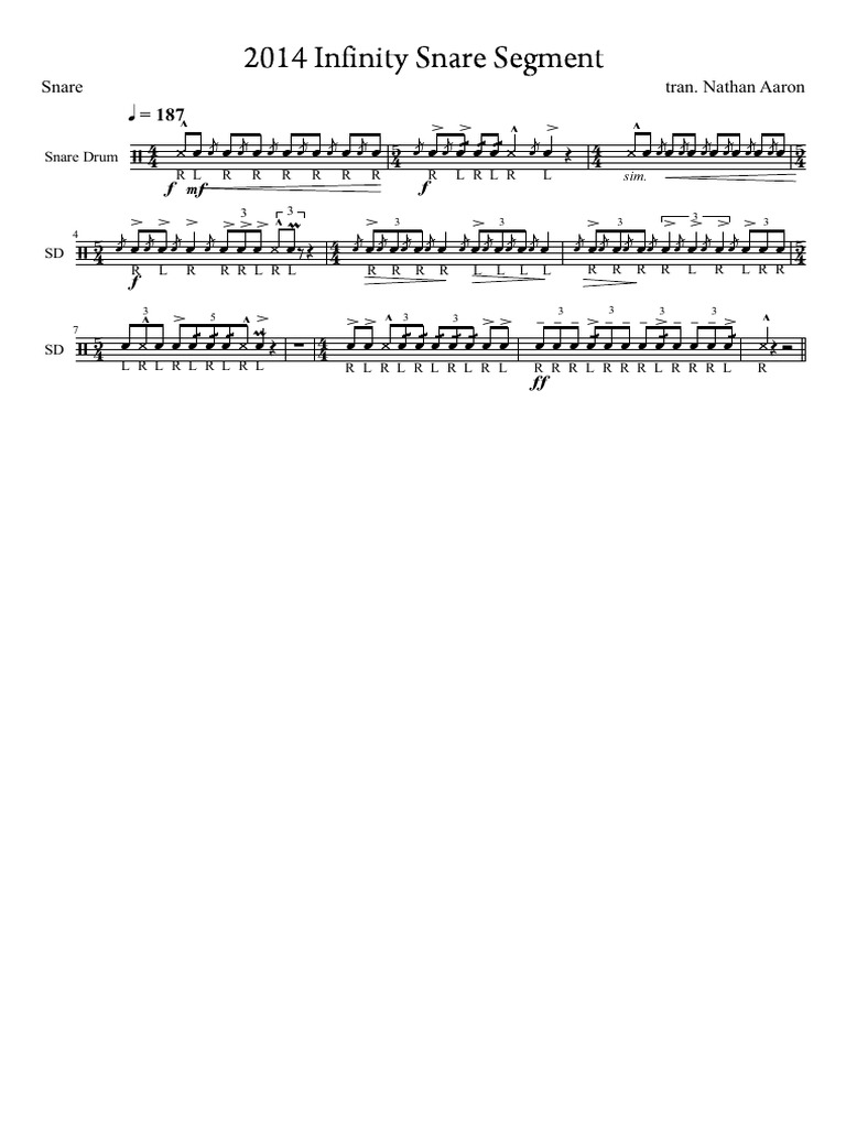 2014 Infinity Snare Segment | PDF