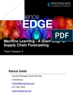 T4S5 Machine Learning - A Giant Leap For Supply Chain Forecasting