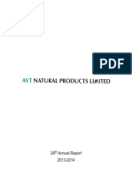 AVT Naturals Annual Report 2013- 14