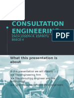 Consultation Engineering: Zach Joseph R. Espiritu Bsece-V