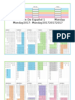 Dosificacion de Español 1 2016