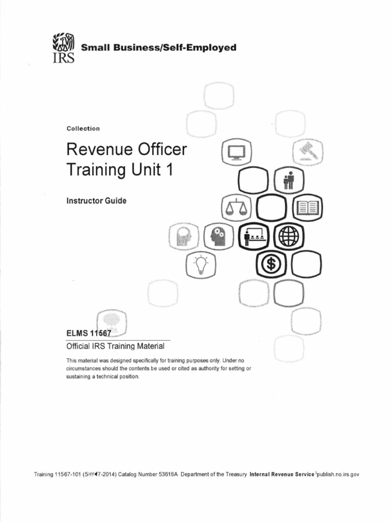 IRS Revenue Officer Training Guide | PDF | Federal Insurance ...
