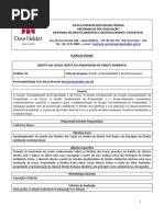 Pl Direito Das Coisas Frente Aos Paradigmas Do Direito Ambiental