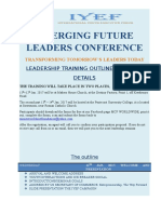 MCF Iyef Leadership Seminar Outline