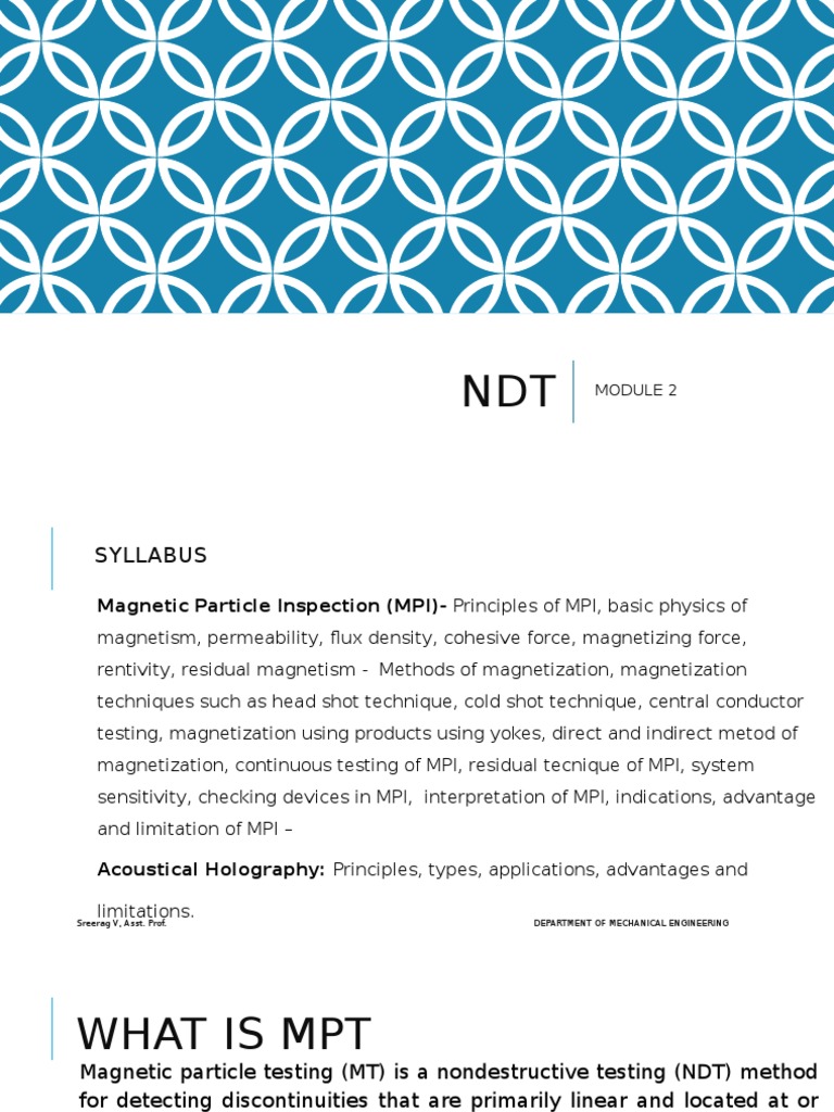 Magnetic Particle Inspection Overview | PDF | Nondestructive Testing ...