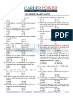 SSC Memory Based Maths