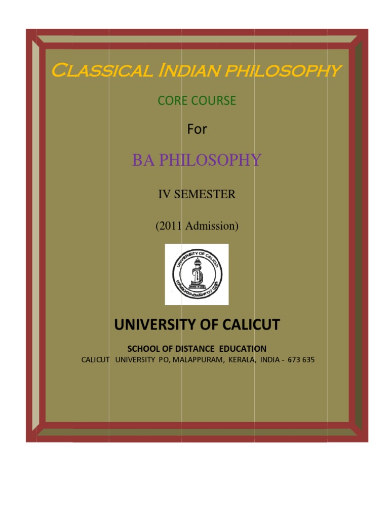 Ba philosophy classical indian philosophy vedas brahman