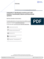 Schneider y Soskice - Inequality in Developed Countries and Latin America