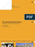 La Vivienda Taller de Proyectos III