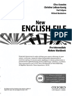 New English File Pre-Intermediate - Workbook