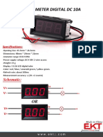 Panel Meter Digital DC 10A: Schematic