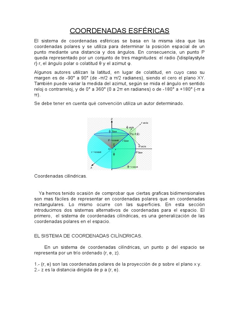 COORDENADASESFÉRICAS Topología diferencial Física teórica